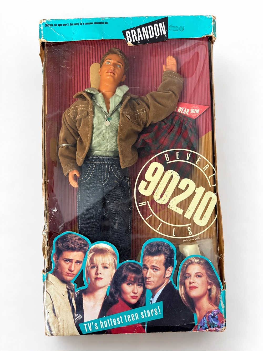 Vintage Brandon Walsh Beverly Hills 90210 Doll – Original Box – 1991 Mattel